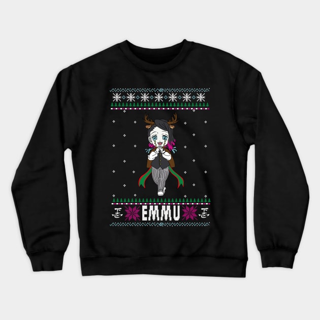 EMMU Ugly Christmas Crewneck Sweatshirt by Planet of Tees